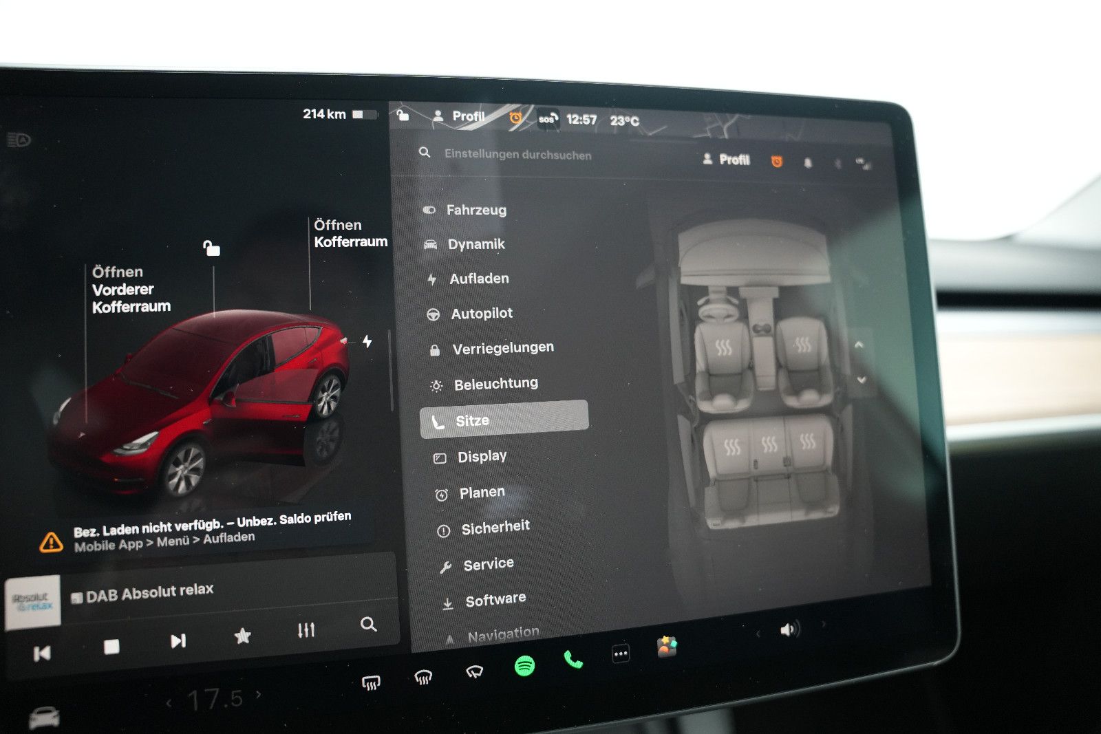 Tesla Model Y Long Range Dual*PanoramaGlasdach*Subwoof