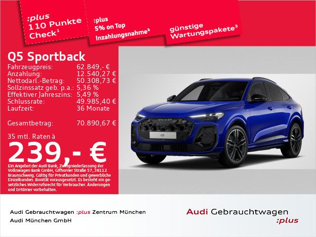 Audi Q5 Sportback TFSI qu. S tronic S line LED+/B&O/H