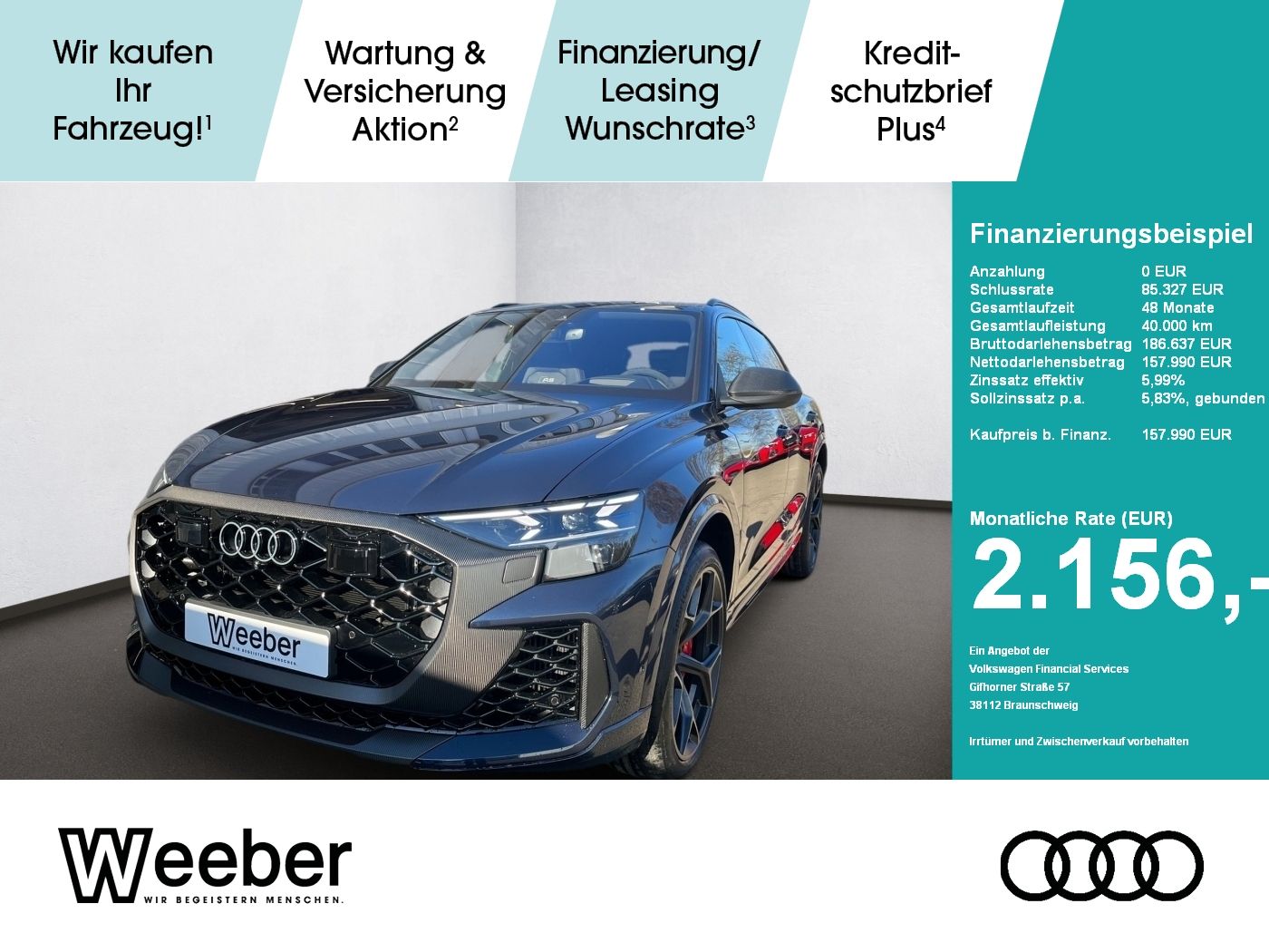 Audi RS Q8 Performance*Allradlenkung*Panoramadach