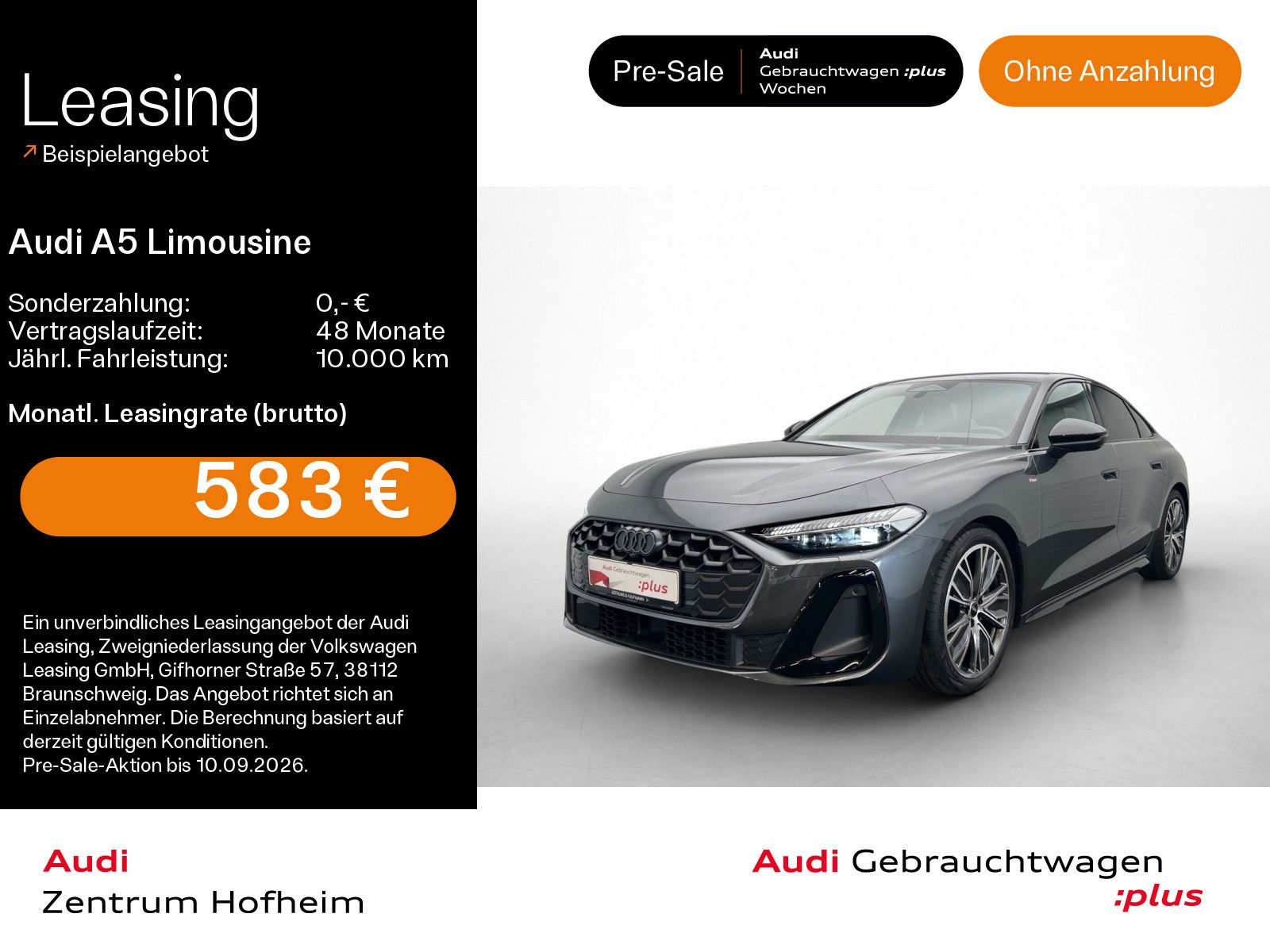 Audi A5 Limousine 40 TDI qu 2x S line S tro*B&O*HUD*S