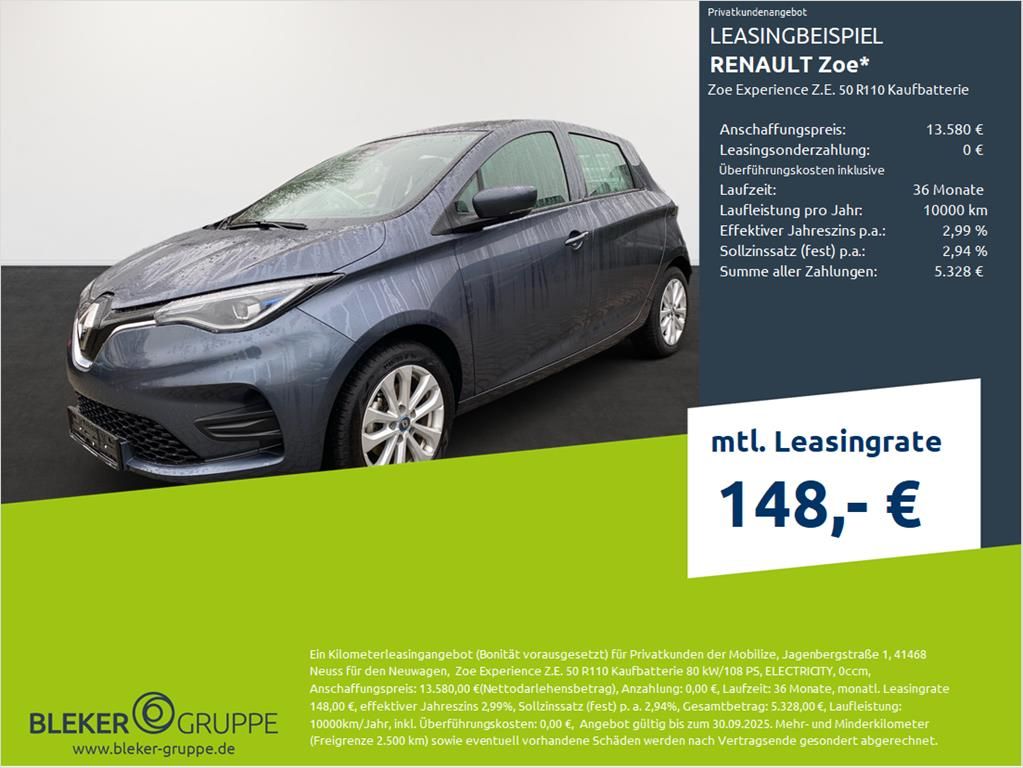 Renault ZOE Experience Z.E. 50 - Samsaru's Car Outlet