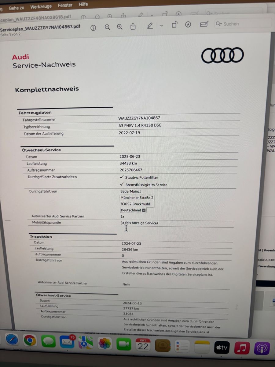 Audi A3 Sportback 40TFSIe°Virtual°LED°AHK°