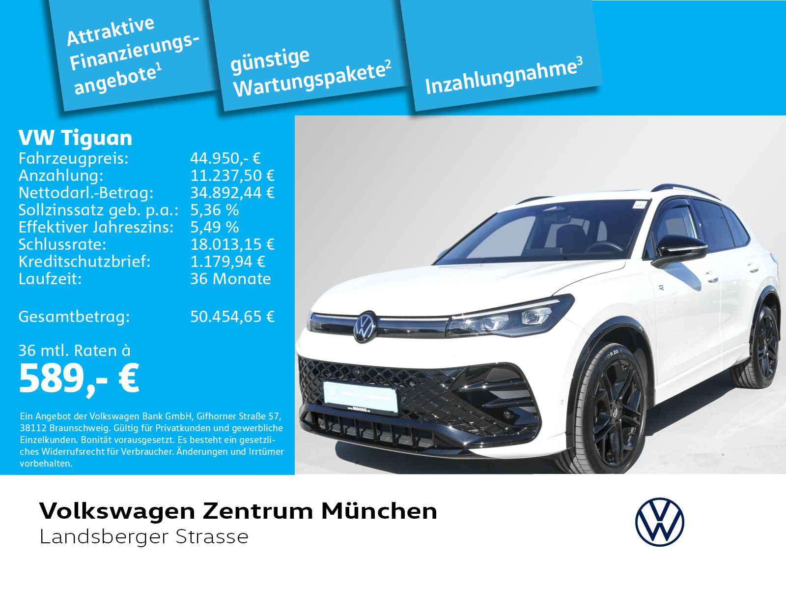 Volkswagen Tiguan R-Line 2,0 l TDI SCR 4MOTION 142 kW (193 