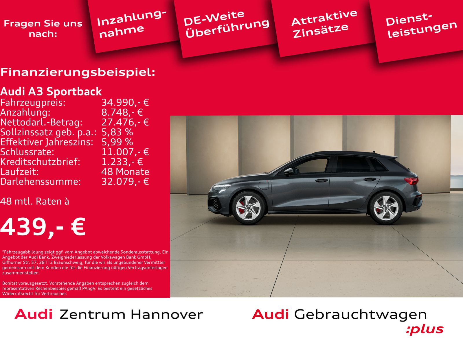 Audi A3 Sportback 45 TFSIe S line - Samsaru's Car Outlet