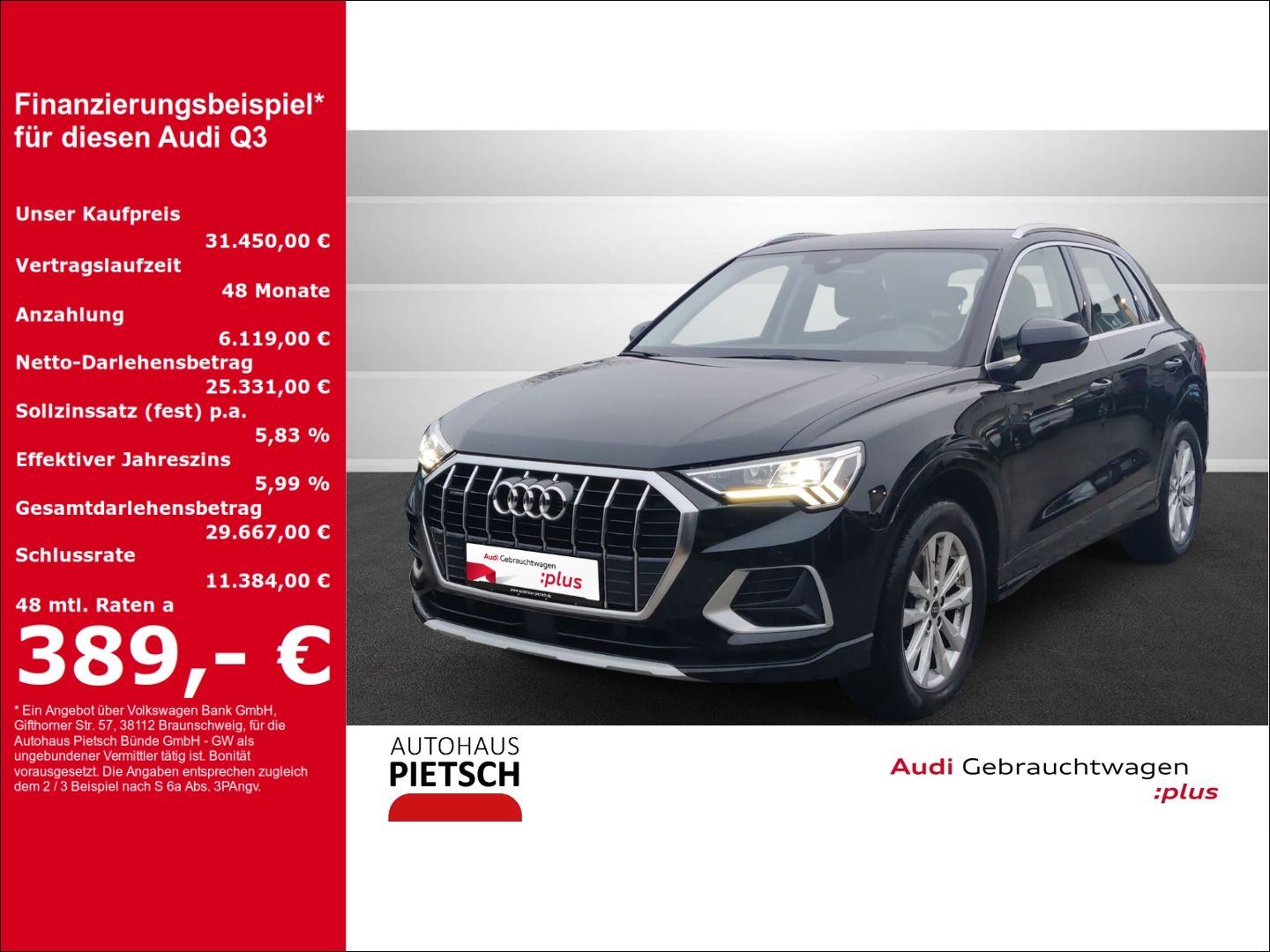 Audi Q3 40 TDI quattro advanced - Samsaru's Car Outlet