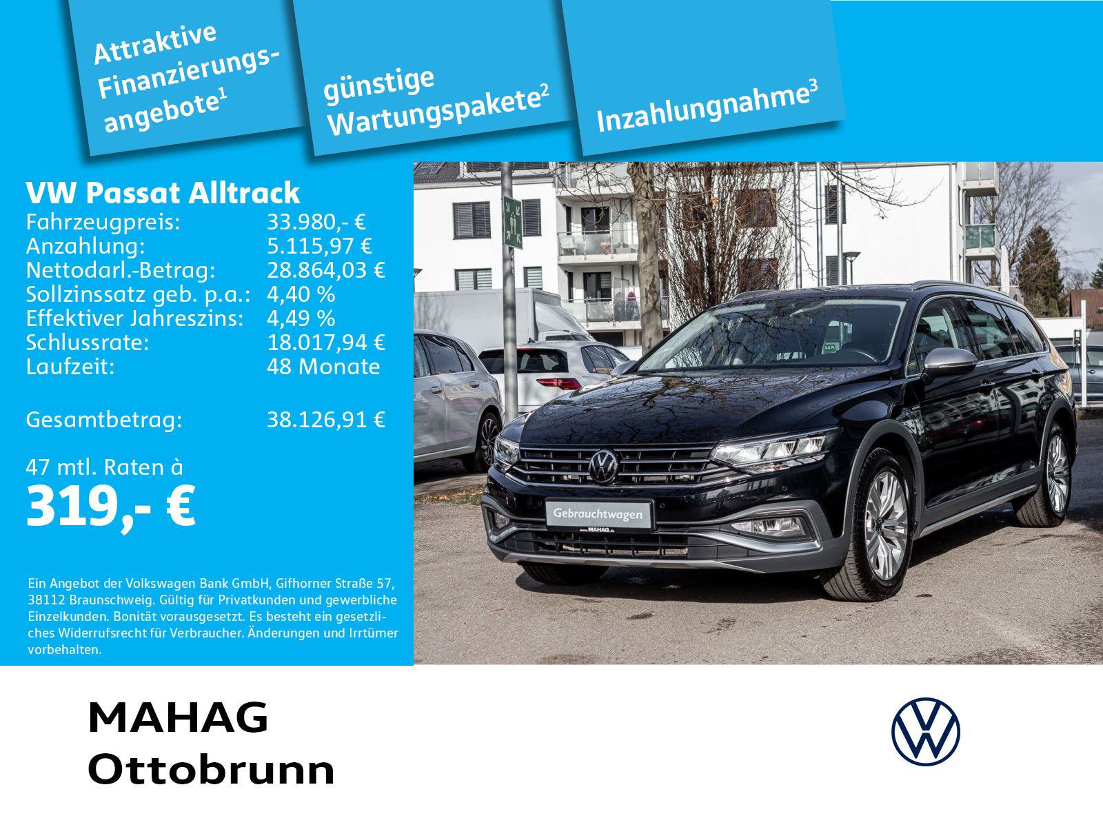 Volkswagen Passat Alltrack 2.0 TDI AHK LED Navi ParkPilot R