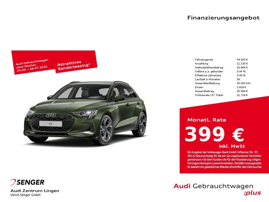 Audi A3 Sportback Advanced 30 TFSI plus - Samsaru's Car Outlet