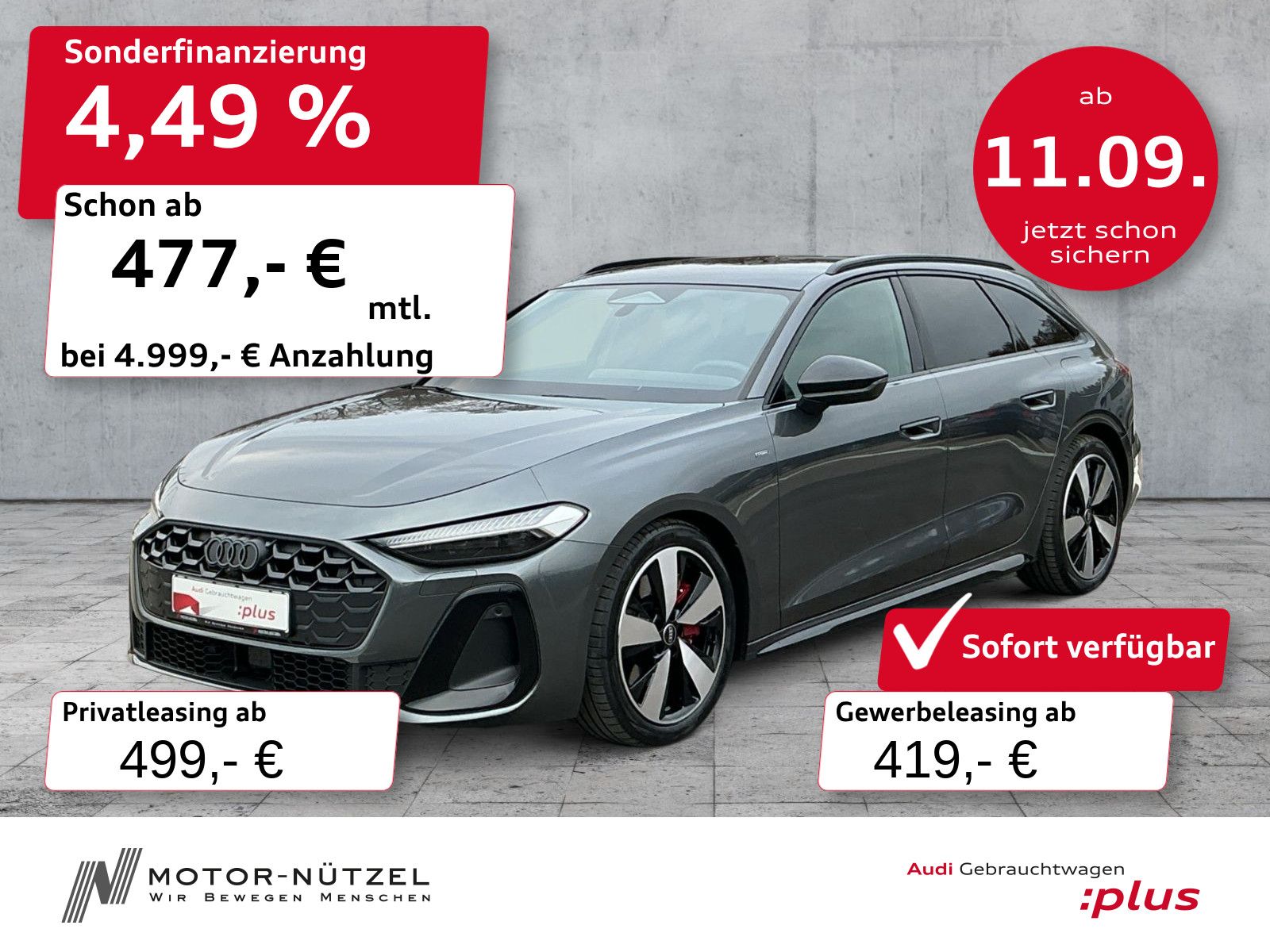 Audi A5 Avant e-hybrid 220kW S-LINE MATRIX+B&O+PANO