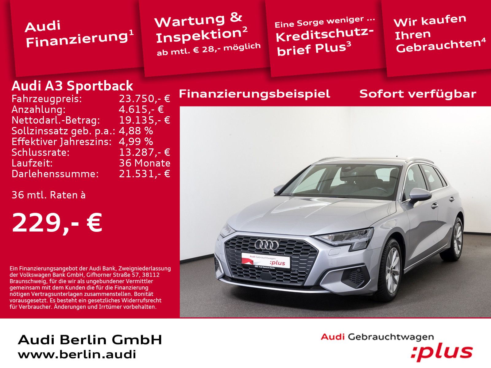 Audi A3 Sportback 30 TFSI S tr. - Samsaru's Car Outlet