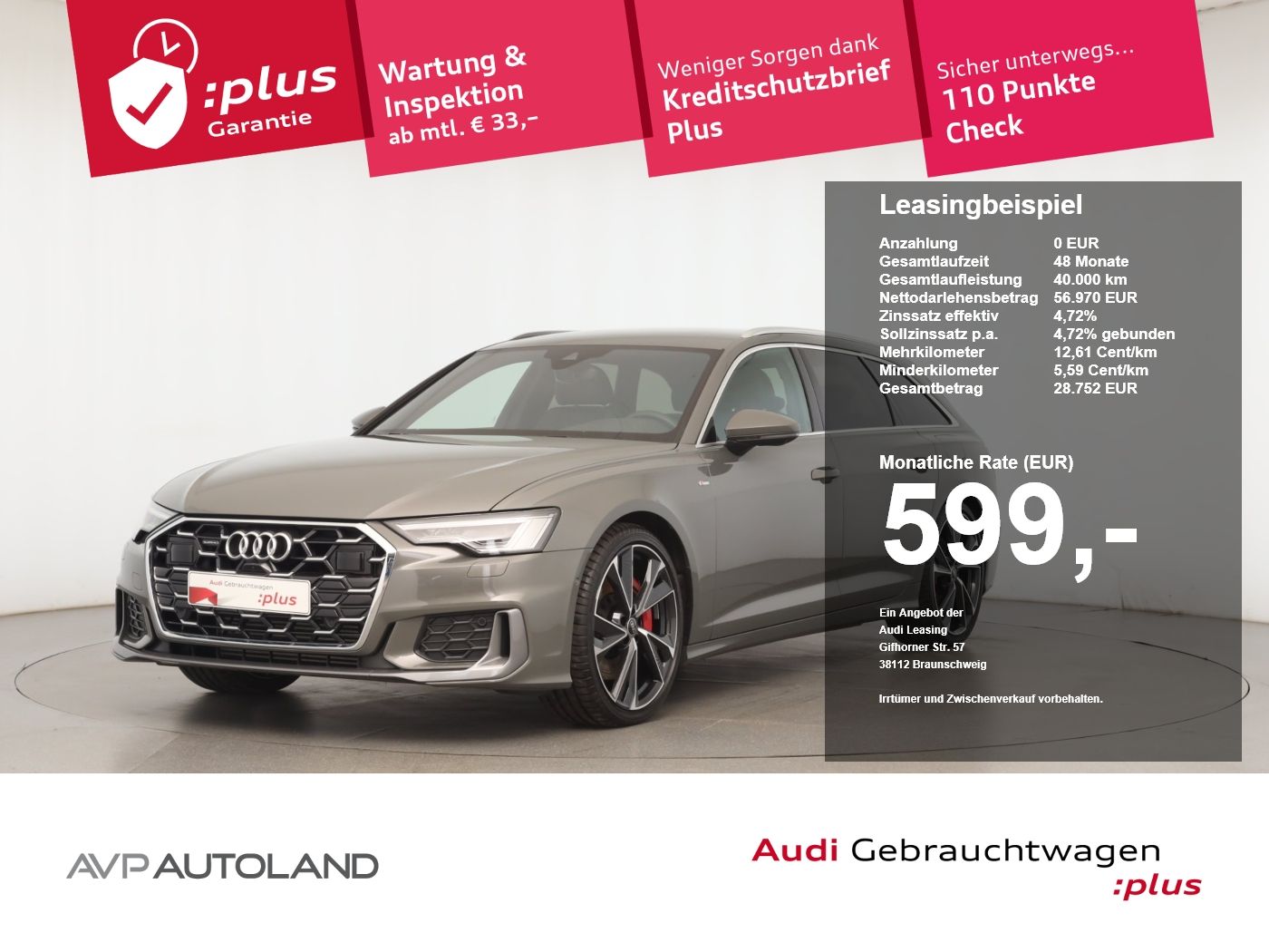 Audi A6 Avant 55 TFSI e quattro S line AHK