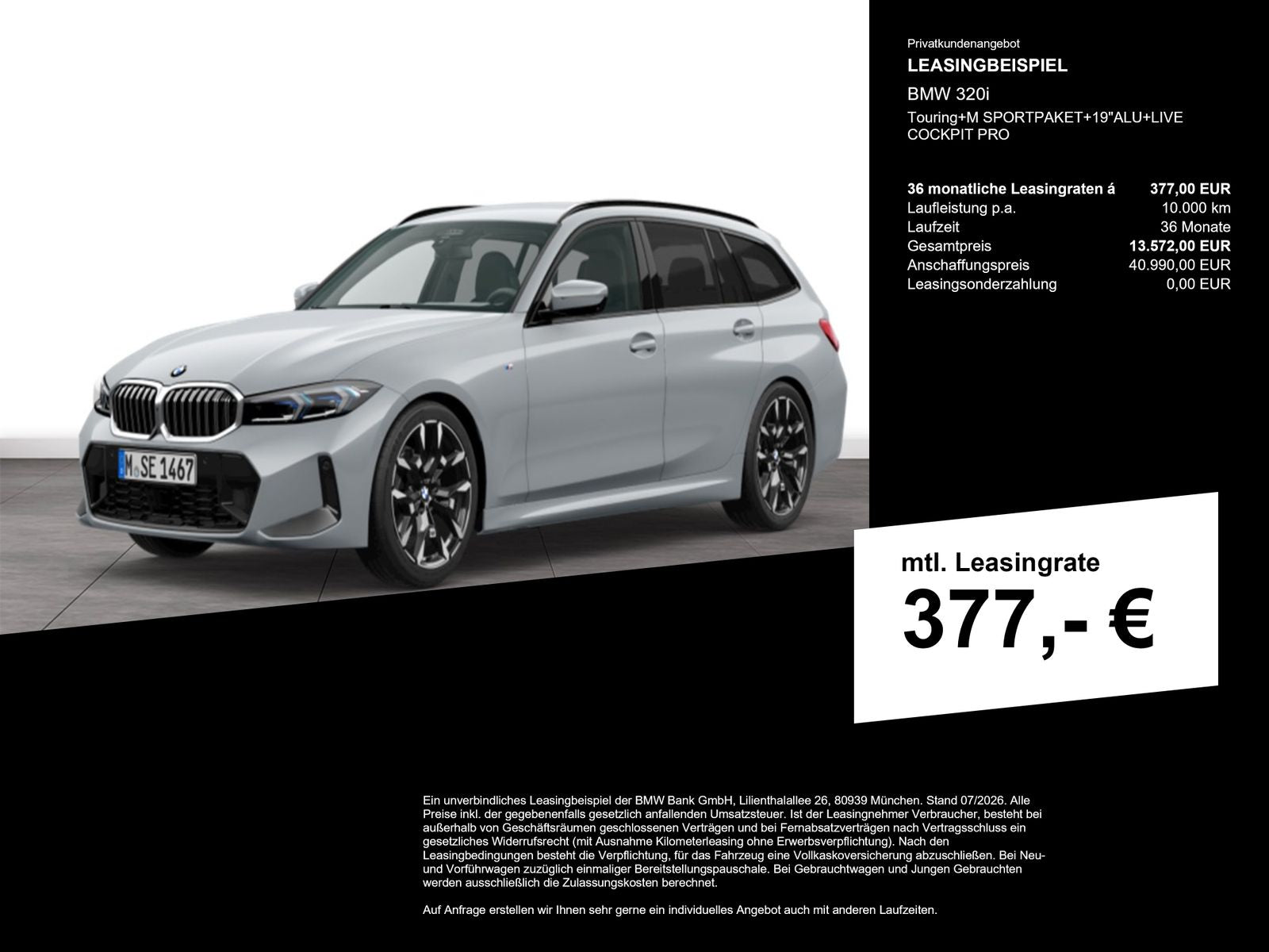 BMW 320i Touring+M SPORTPAKET+19"ALU+LIVE COCKPIT PR