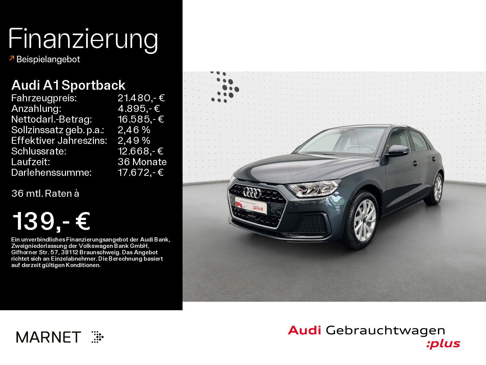 Audi A1 Sportback Advanced 25 TFSI - Samsaru's Car Outlet