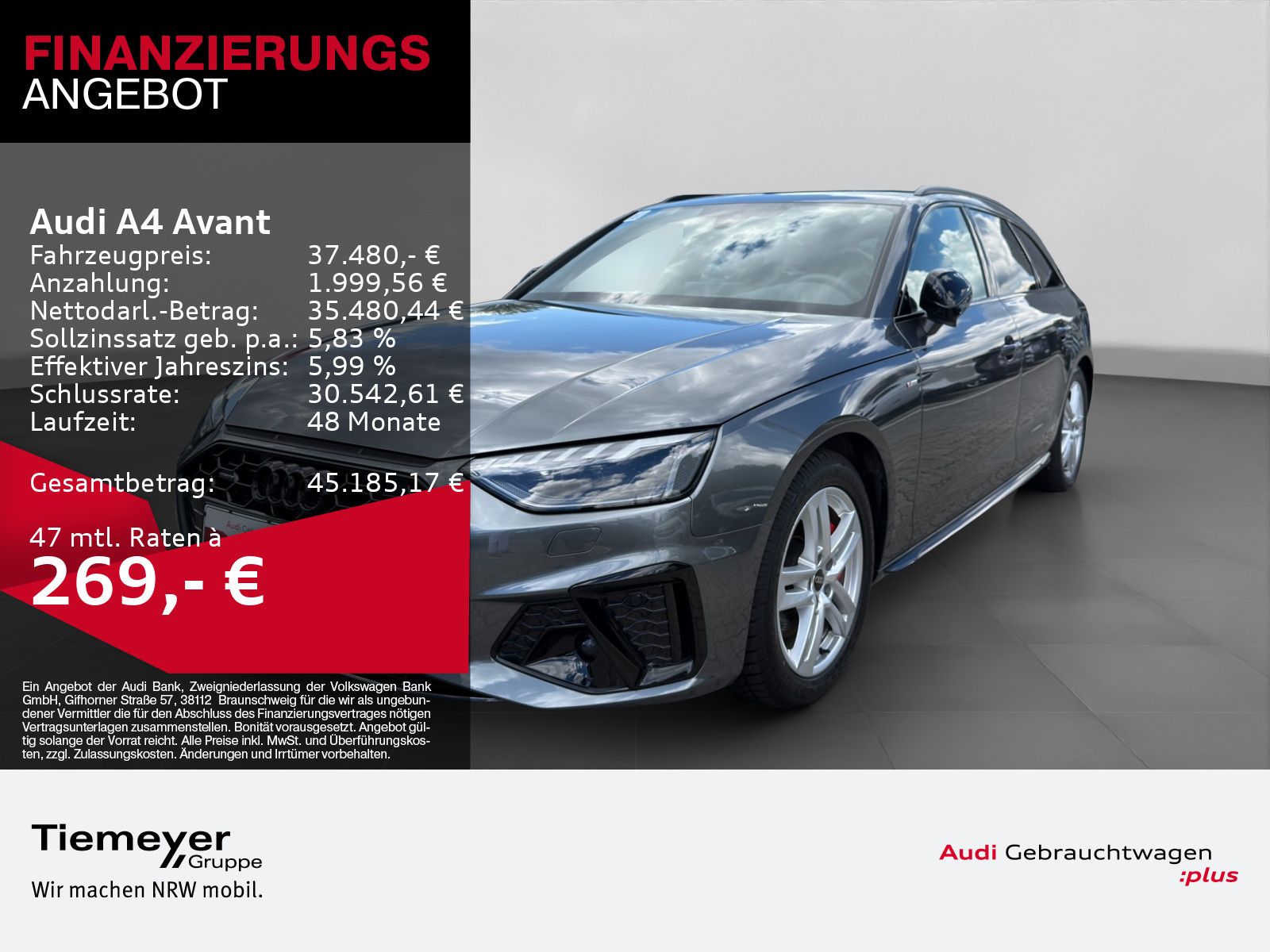 Audi A4 Avant 40 TFSI Q 2x S LINE AHK MATRIX-LED LM19