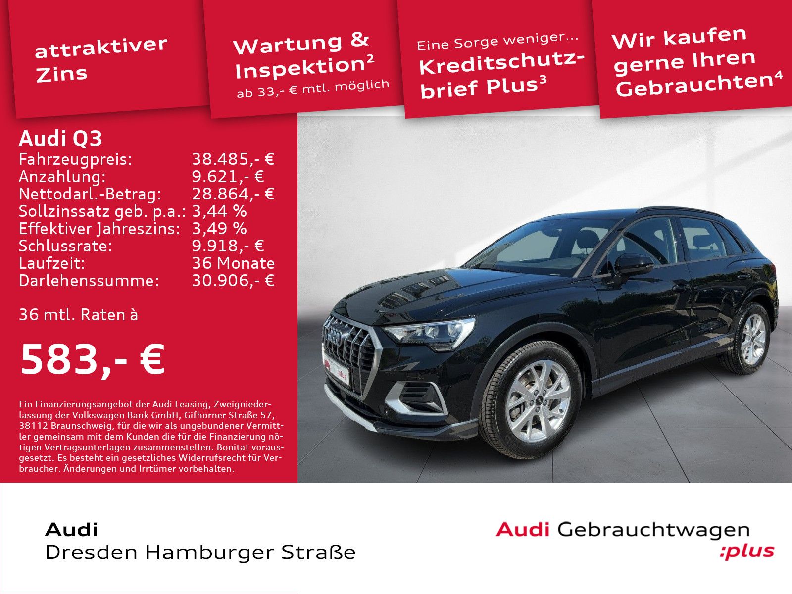 Audi Q3 40 TFSI advanced quattro - Samsaru's Car Outlet