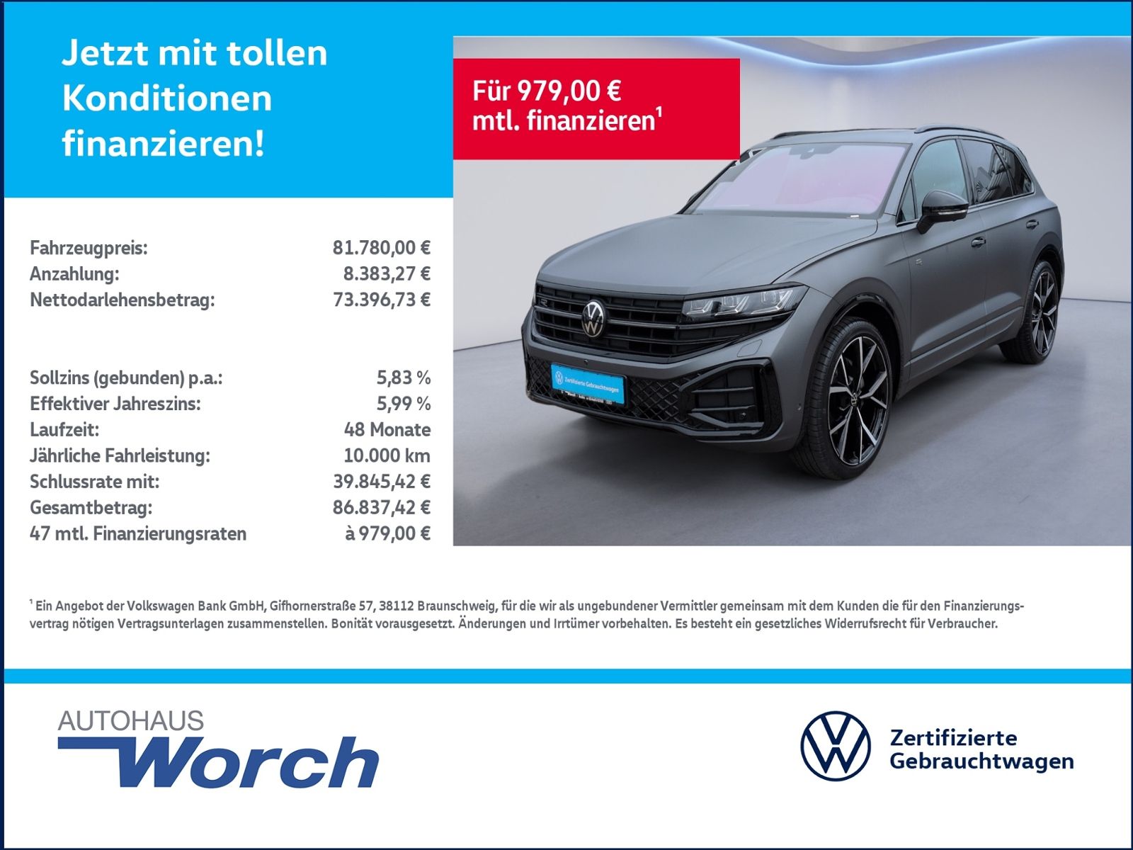 Volkswagen Touareg R-Line TDI MATTLACK+PANO+AHK+STHZ+HUD+