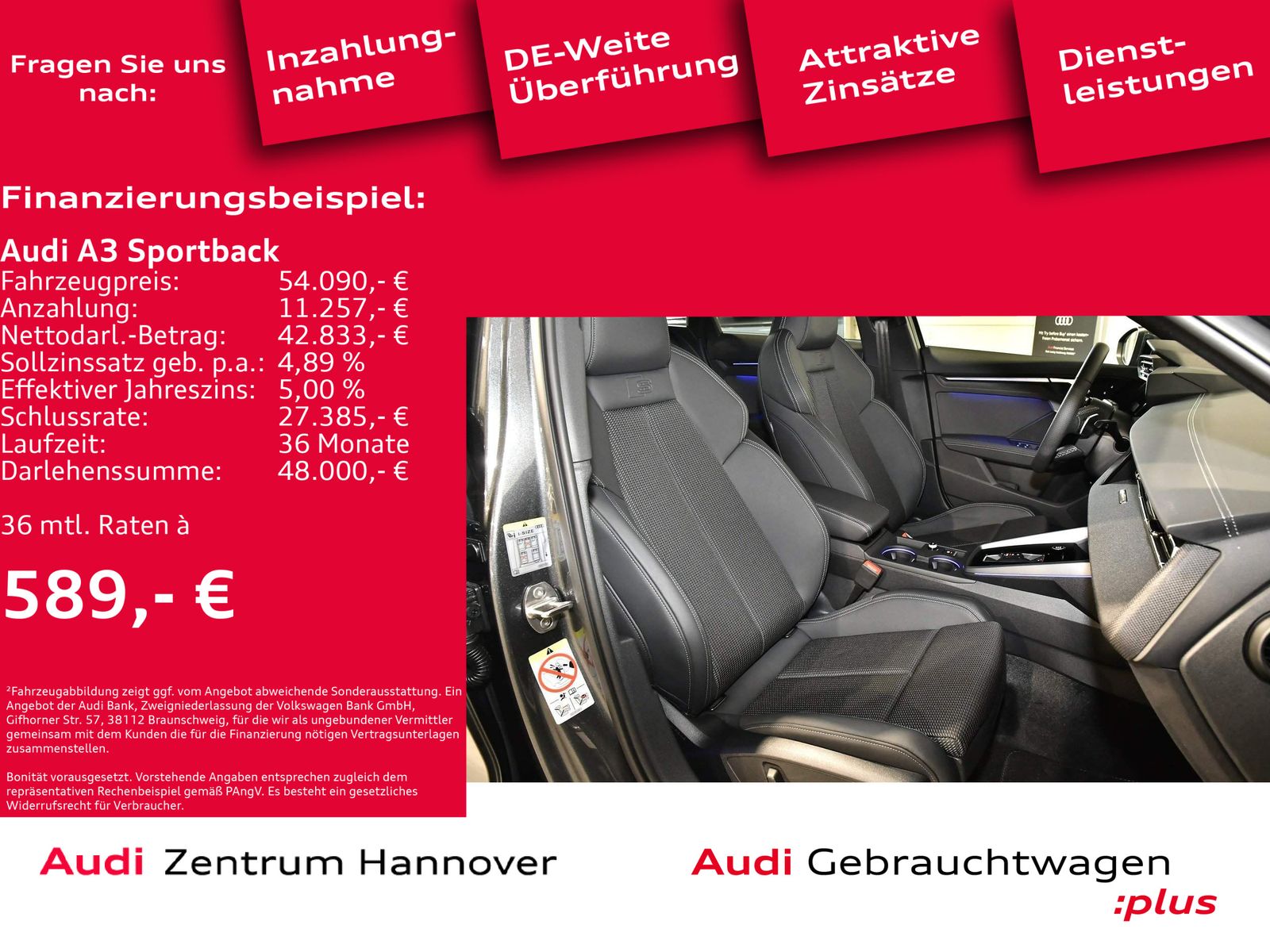 Audi A3 Sportback 35 TDI S tronic S line - Samsaru's Car Outlet
