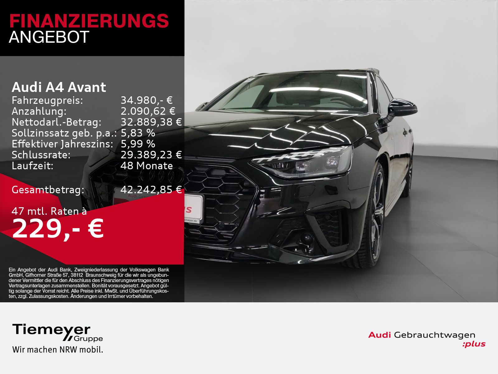 Audi A4 Avant 40 TFSI Q S LINE MATRIX KAMERA AHK LM19