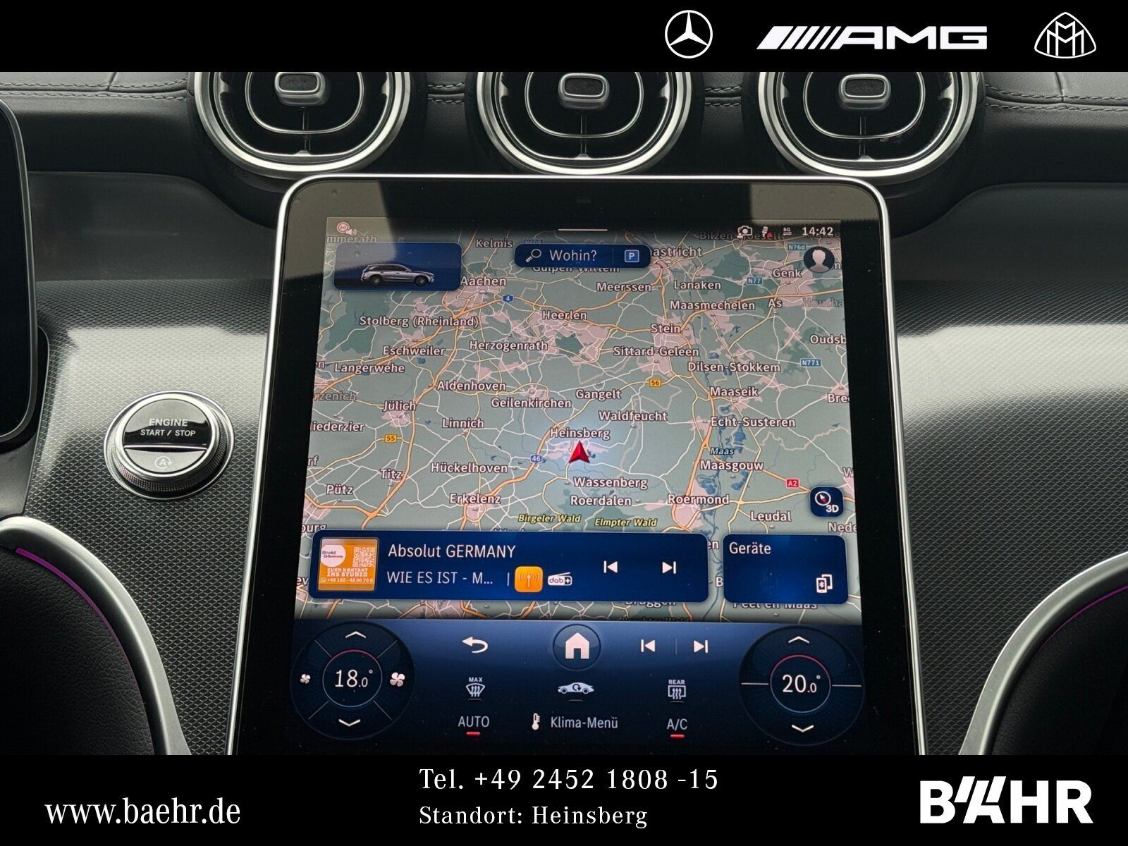Mercedes-Benz GLC 220 d 4M AMG+Night/MBUX/LED/AHK/360°/LMR19"