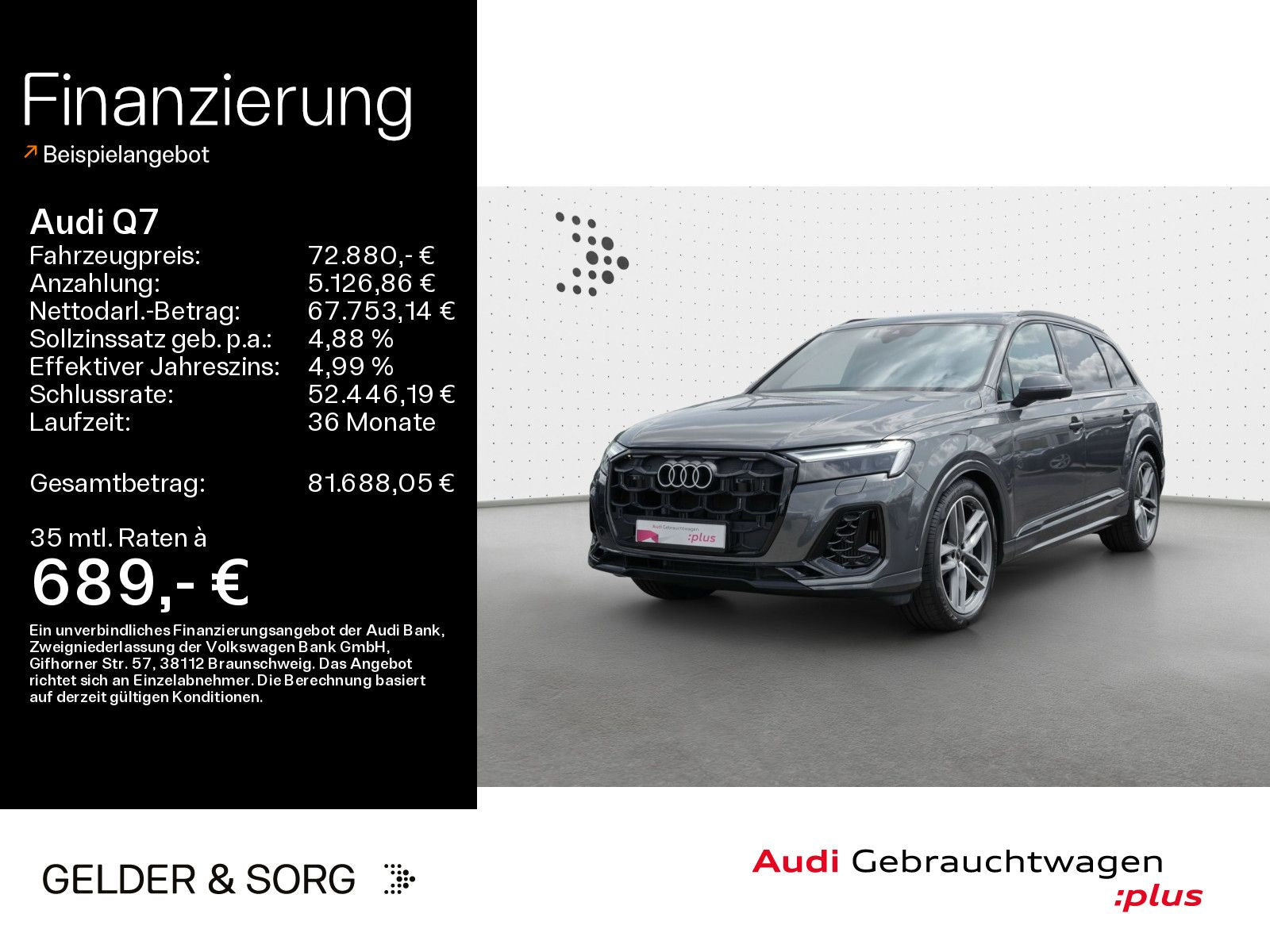 Audi Q7 55 TFSI e qu. S line Matrix*B&O*Hud*Pano*360°