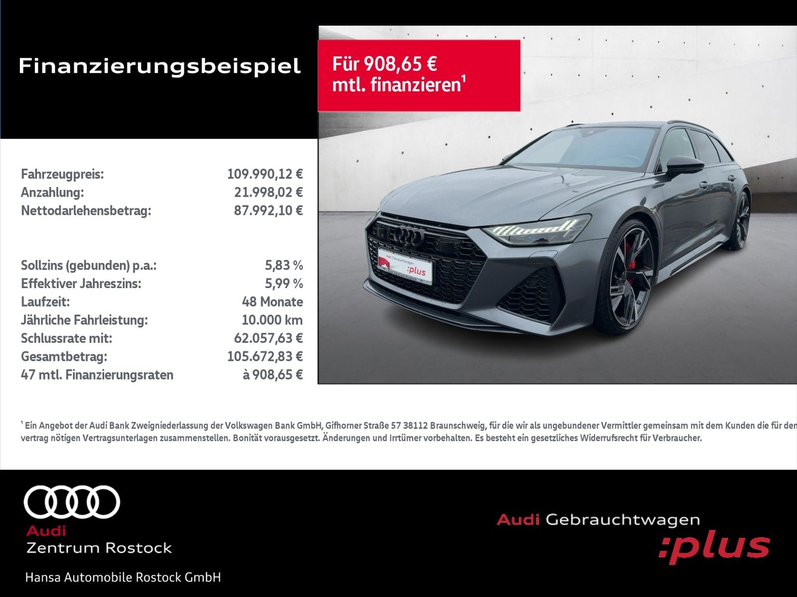 Audi RS6 Avant 4.0 TFSI QUATTRO+NAVI+MATRIX+AHK+HEAD
