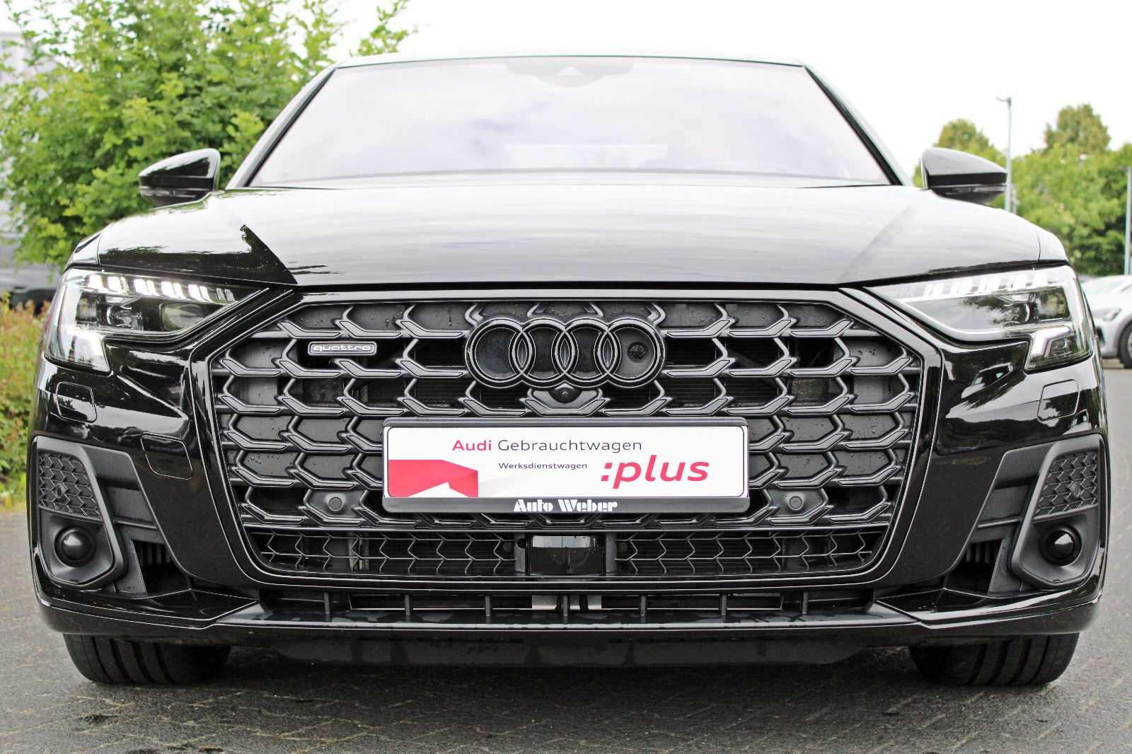 Audi A8 Lang 55TFSI PANO AHK FONDPAKET DIGITAL LED" → "Audi A8 Lang 55TFSI - Samsaru's Car Outlet