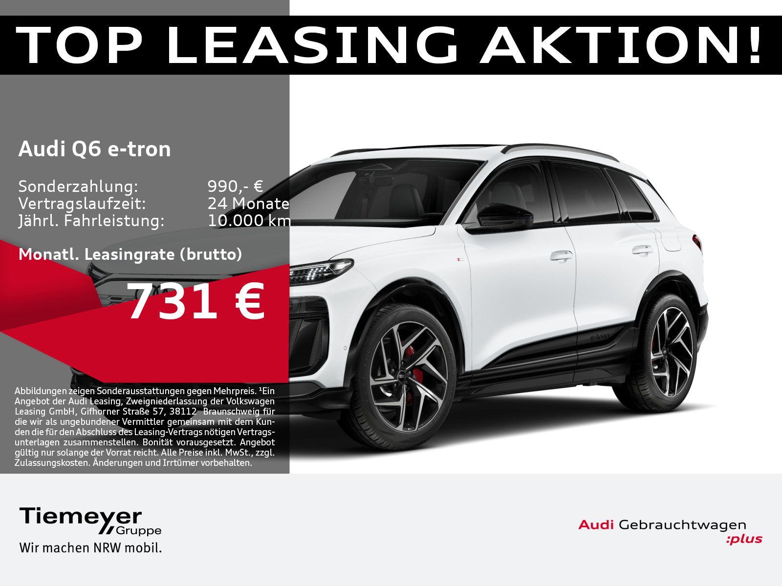 Audi Q6 e-tron Q 2x S LINE NP105 PANO BuO S-SITZE+ LM