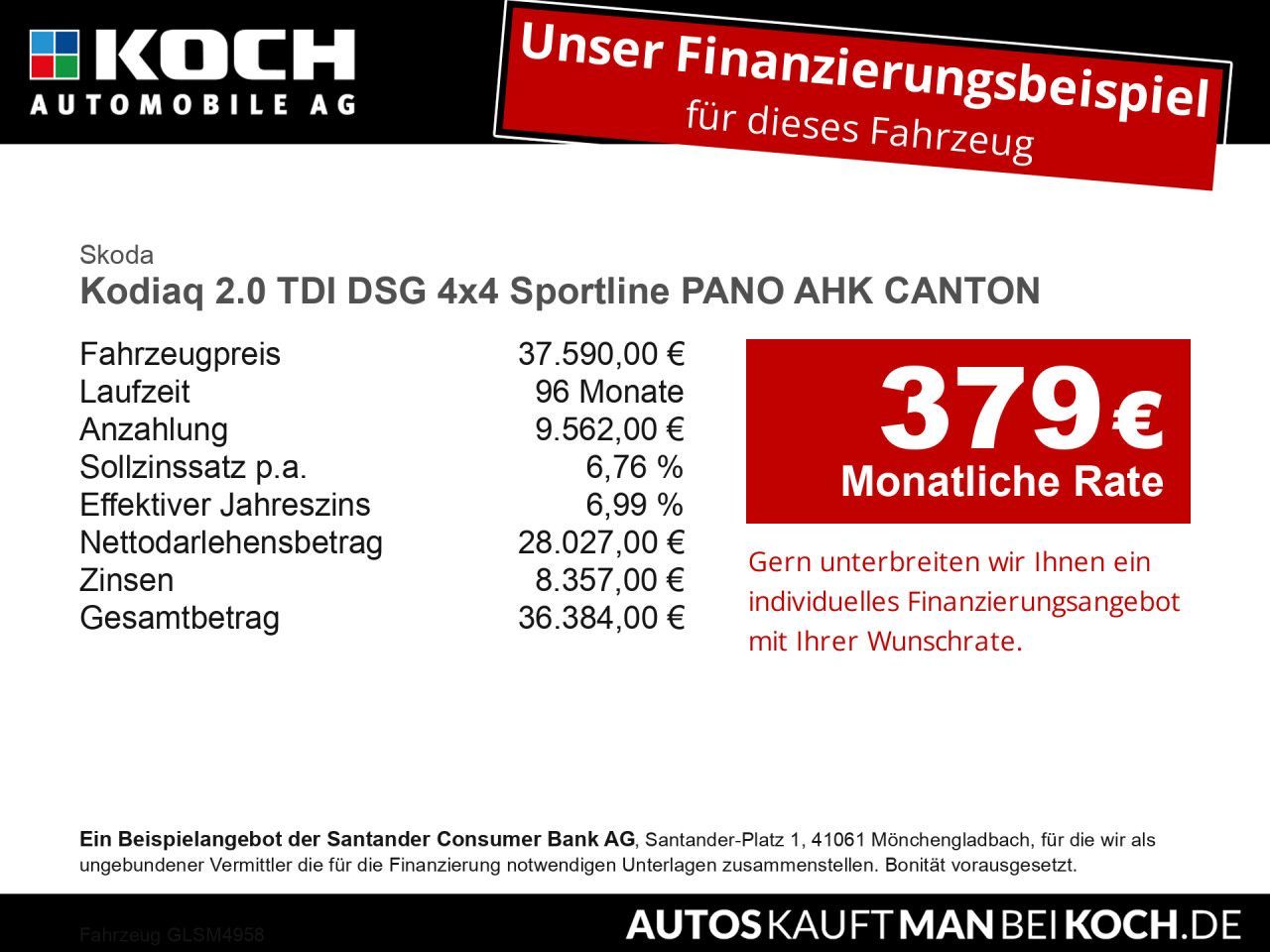 Skoda Kodiaq 2.0 TDI DSG 4x4 Sportline PANO AHK CANTON