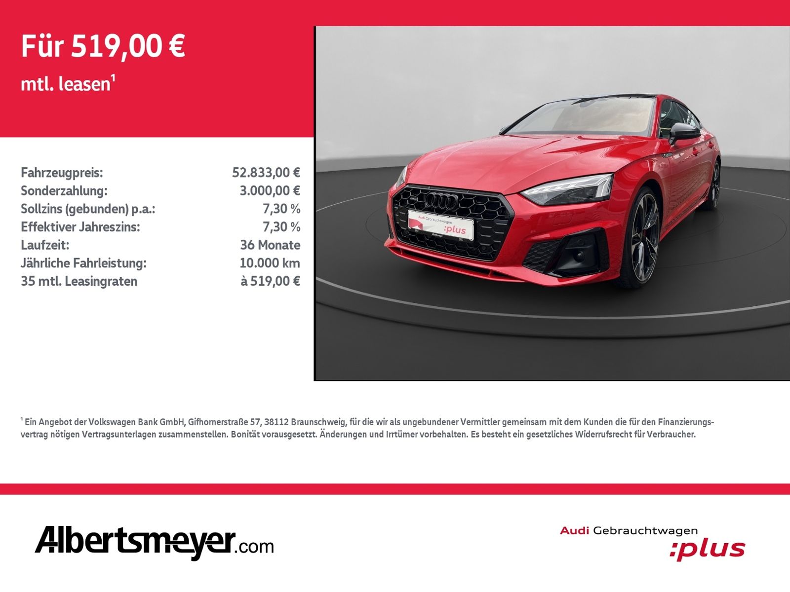Audi A5 Sportback 40 TDI QUATTRO S-LINE+AHK+PANO+MATR