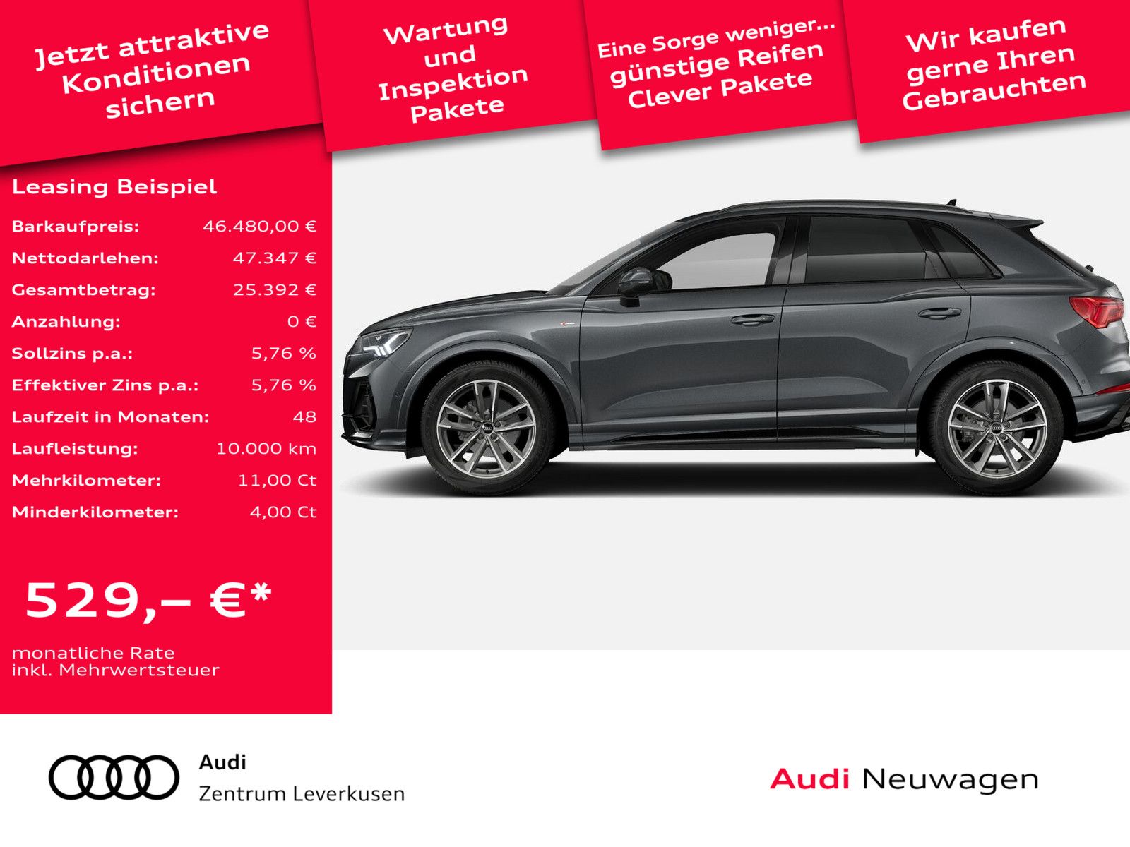 Audi Q3 TFSI S tronic S line AHK ACC PANO LED KAM NAV