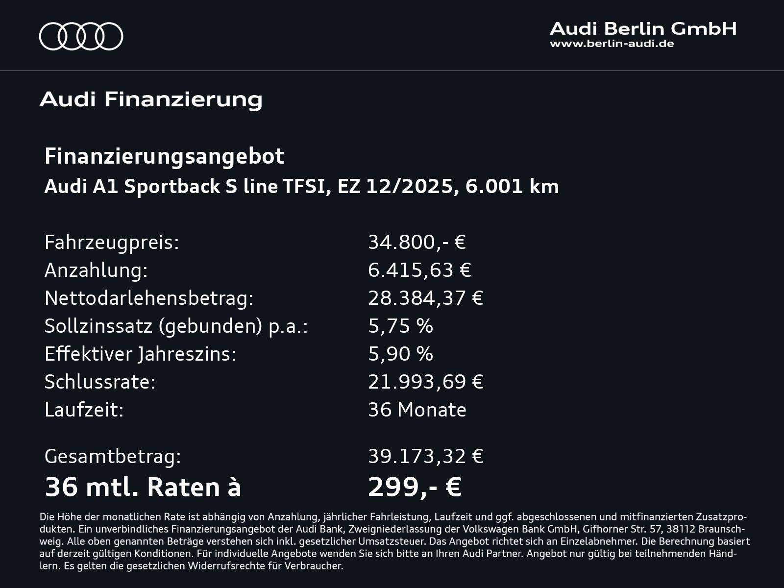 Audi A1 Sportback S line 35 TFSI S tronic