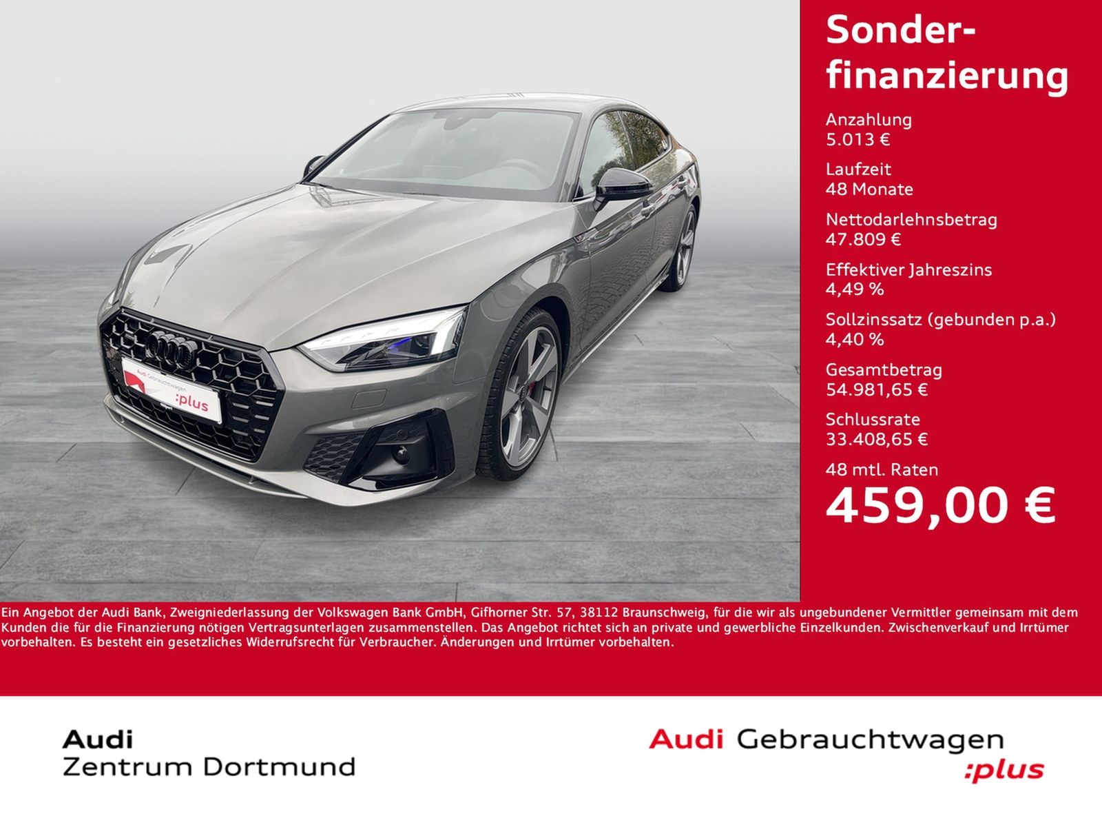 Audi A5 Sportback 40 quattro S LINE business AHK LM19