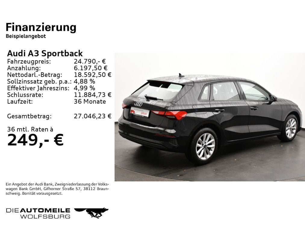 Audi A3 Sportback 30 TFSI S tronic APS/NAVI/SITZHZ