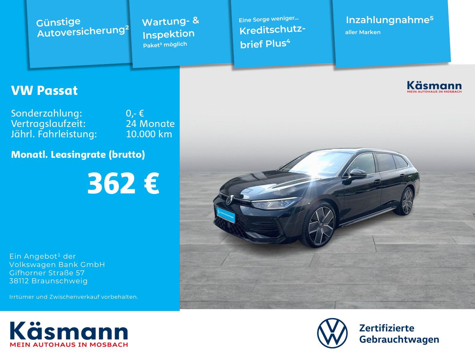 Volkswagen Passat R-Line 2.0TDI 4M AHK STANDH PANO HUD 360°