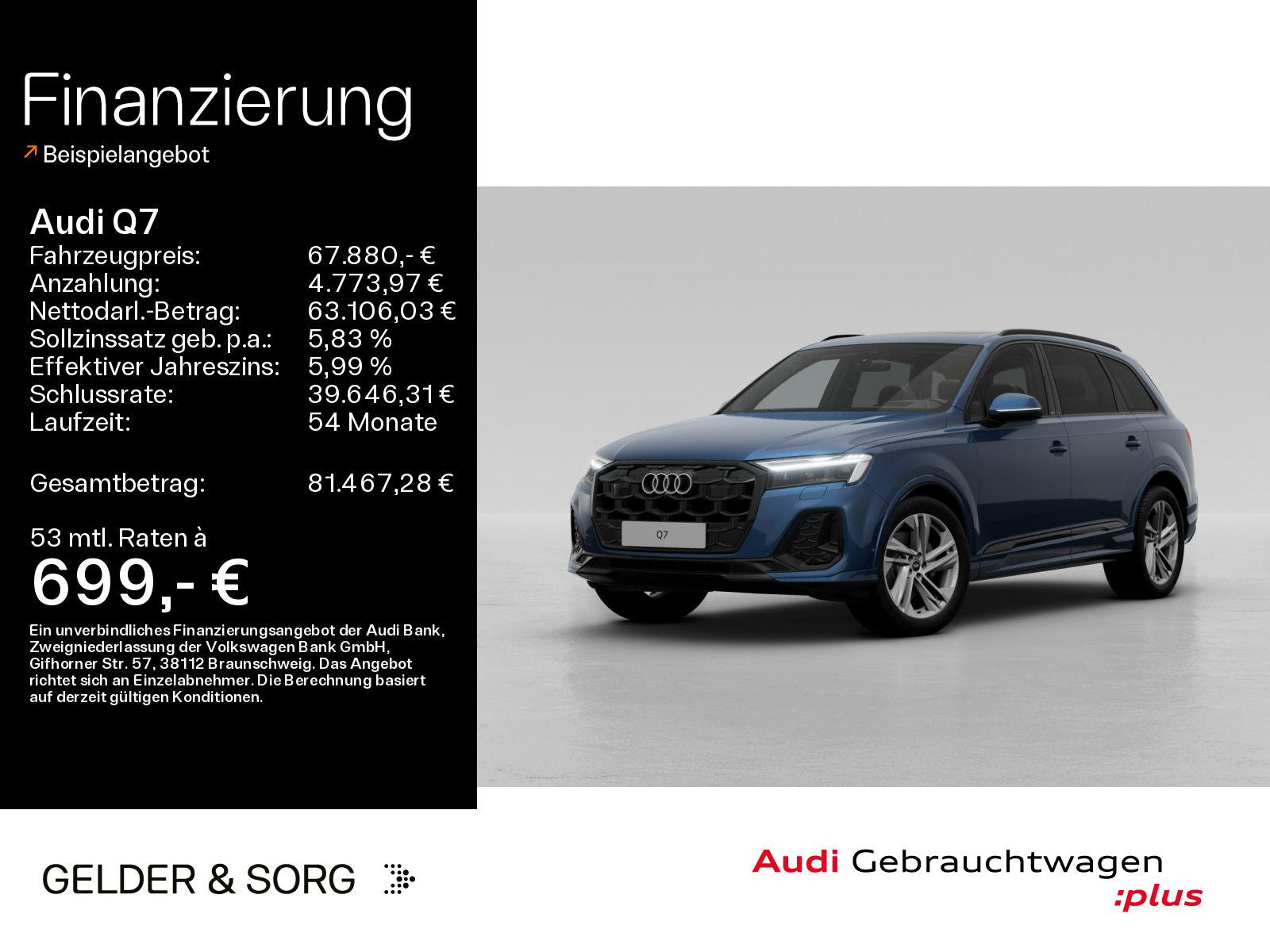 Audi Q7 50 TDI qu. S line AHK*Matrix*360°*Air*Pano