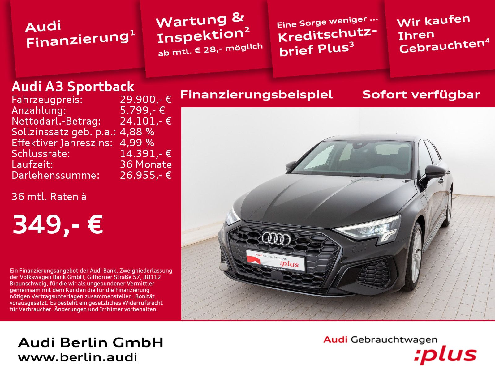 Audi A3 Sportback TFSI e S line - Samsaru's Car Outlet